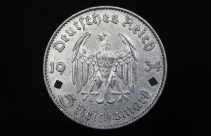 5 Reichsmark 1934 F  K.m.D. – Bild 2