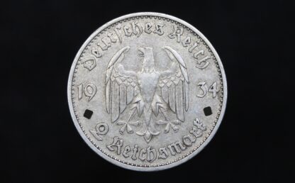 2 Reichsmark 1934 D  K.m.D. – Bild 2