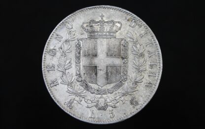 Italien 5 Lire 1871 M – Bild 2